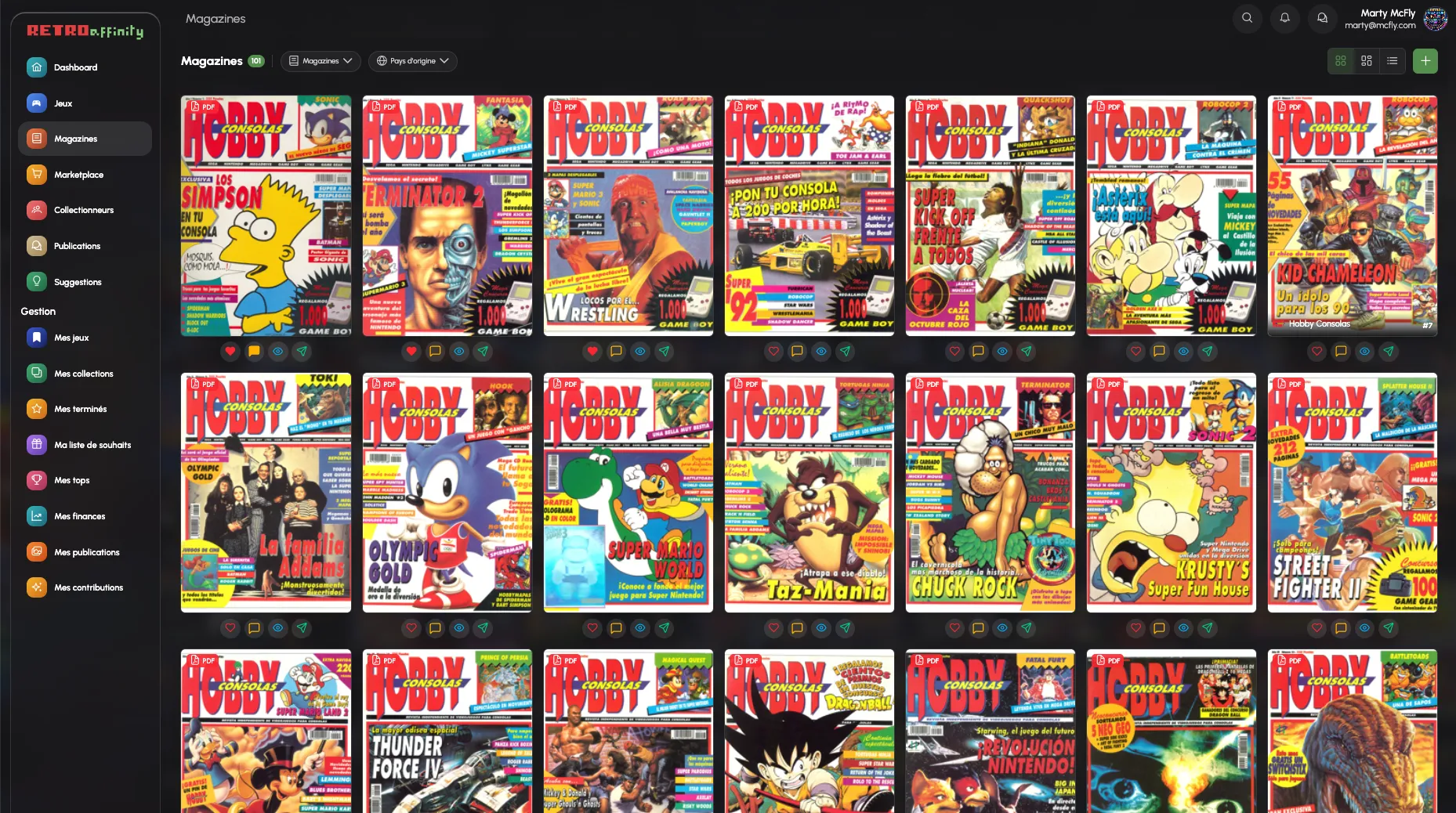RetroAffinity — Section magazines sur ordinateur